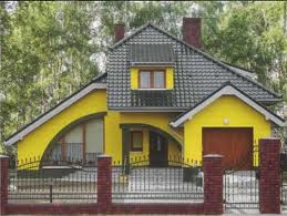Сочетание цвета крыши со стенами дома