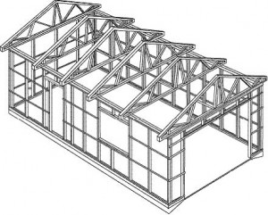 Как построить каркас для металлических крыш